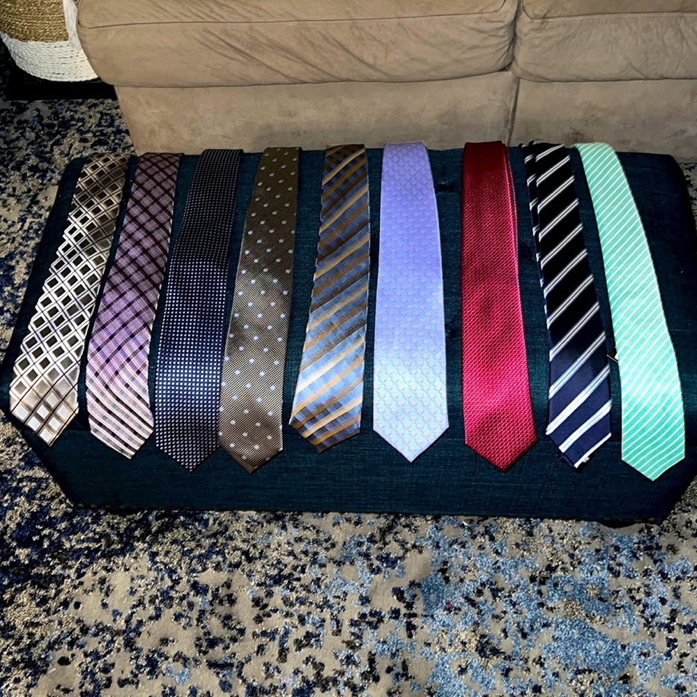 Set of 9 ties